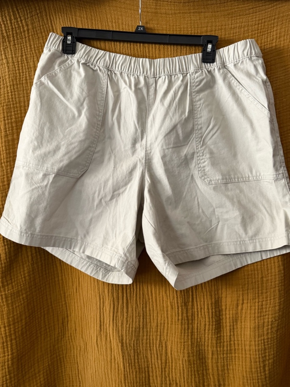 Style & Co. Elastic-Waist Casual Shorts in Light Beige